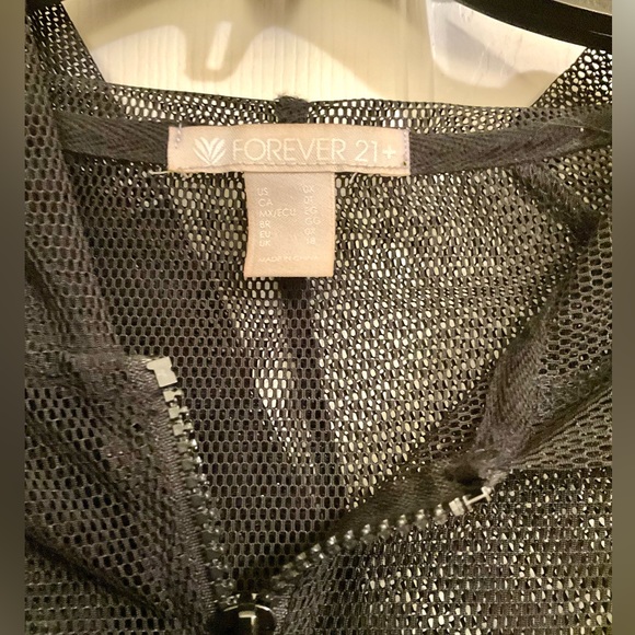 Plus Size Active Sheer Mesh Hoodie (Forever 21) - Picture 7 of 7